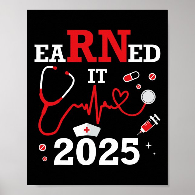 Poster Recebeu 2025 Para Graduação De Enfermeiros Ou Rn L (Frente)