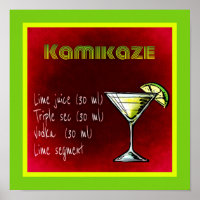 Receita de Cocktail de Kamikaze