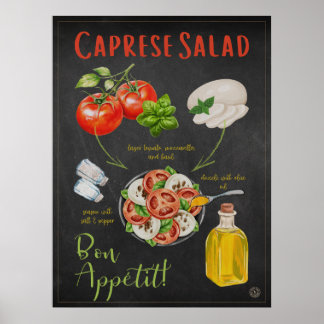 Poster Receita de Pomodoro - Cozinha Italiana
