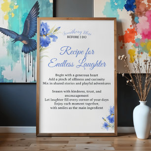 Poster Receita de Presente para Chá de Noiva para Rir Sem