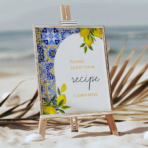 Poster Receita do Chá de panela de Boho Mediterrâneo-Limã