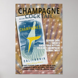 Poster RECEITA DO COQUETEL DE CHAMPANHE MCM vers 2