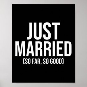 Poster Recém-casados Até Agora Tudo Bem Noiva Recém-casad