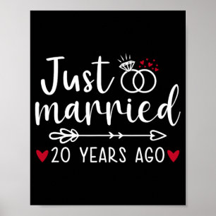 Poster Recem casados Casal Engraçado Marido 20 Anniv