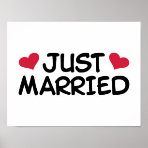 Poster Recém-Casados Casamento