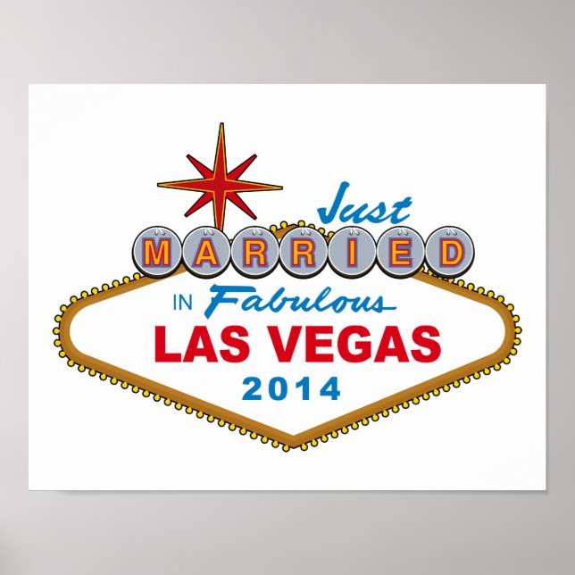 Poster Recem casados Em Fabulosa Las Vegas 2014 (Sinal) (Frente)