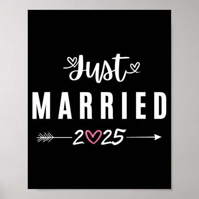 Poster Recem casados Est 2025 Casais De Casamento De Lua  (Frente)