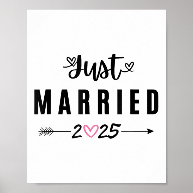 Poster Recem casados Est 2025 Casais De Casamento De Lua  (Frente)