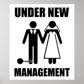 Poster Recem casados, sob novo gerenciamento