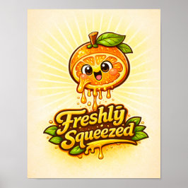 Poster Recém Espremido - Sentindo-se Frutado - Amantes da