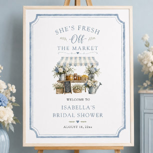 Poster Recém-saída do Mercado Chuva de Noivas Azul e Bran