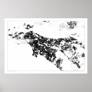 Pôster Recenseamento Dotmap de Los Angeles