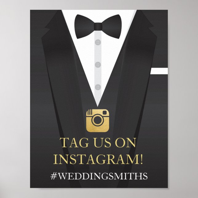 Poster Recepção de casamento do Sinal de Arco do Instagra (Frente)
