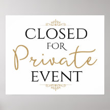 Recepção de casamento, Fechada para Evento Privado