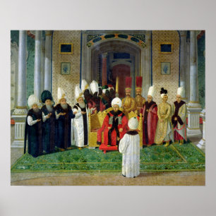Pôster Recepção na corte da sultão Selim III