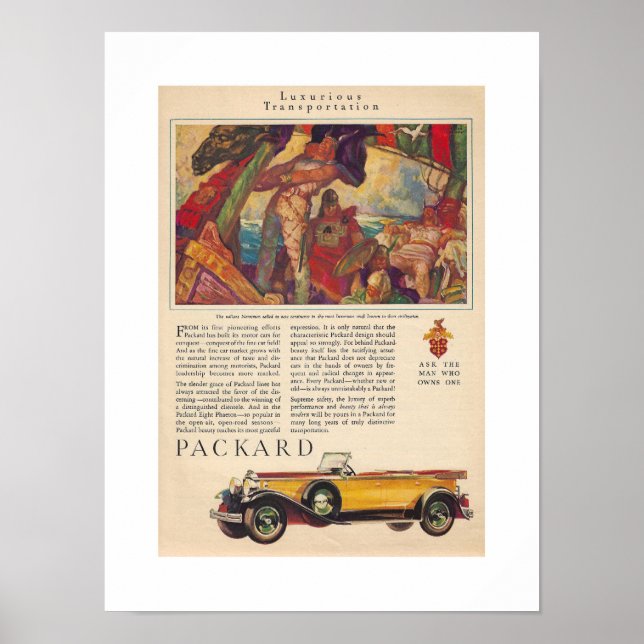 Poster RECICLADO ART: PUBLICIDADE DO PACOTE DE 1920 circa (Frente)