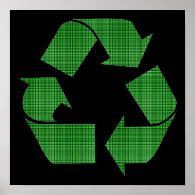 Pôster reciclar xadrez (Frente)
