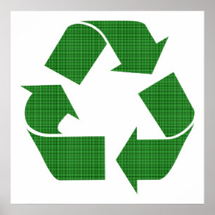 Pôster reciclar xadrez