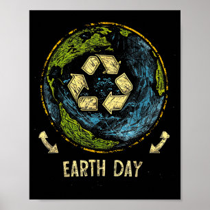 Poster Recicle Dia da Terra Natureza Planeta Conservação