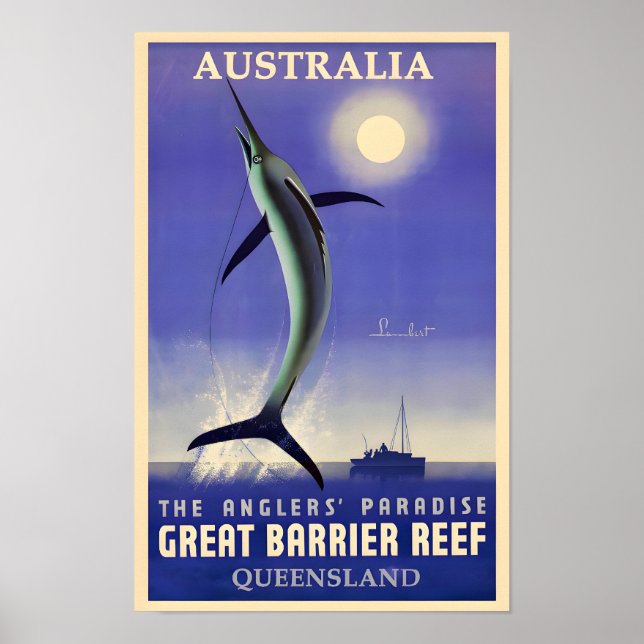 Poster Recife de barreira de Excelente da Austrália (Frente)