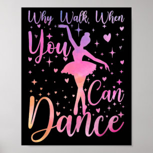 Poster Recital de Ballet de Dançarino Por que Caminhar Qu
