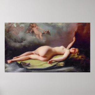 Poster Reclinhando beleza , por Luis Ricardo Falero