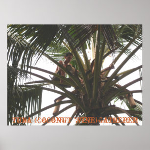 Poster Recolectores da tuba (vinho do coco), tuba