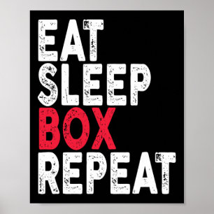 Poster Recolher Caixa Reiniciar Tee Boxing