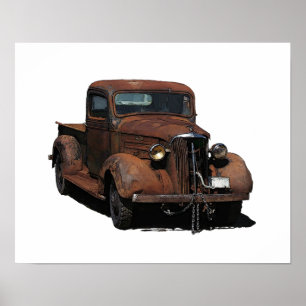 Pôster Recolhimento 1937 oxidado de Chevy do