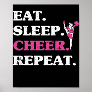 Poster Recoloque o ventilador do Cheerleader de repetiç