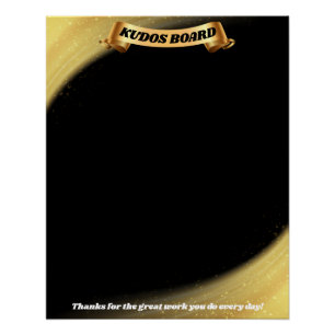 Pôster Reconhecimento de posto de kudos do funcionário do