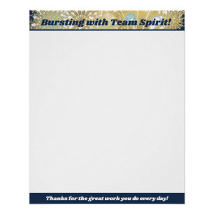 Pôster Reconhecimento de posto de kudos do funcionário do