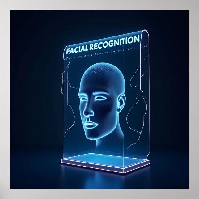 Poster "Reconhecimento facial com base em AI (Frente)