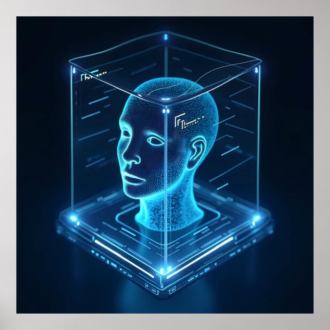 Poster "Reconhecimento facial com base em AI (Frente)