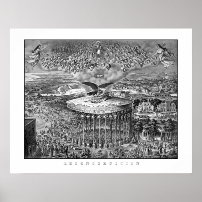 Pôster Reconstrução — Era da Guerra Civil (Frente)