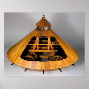 Poster Reconstrução modelo do design de da Vinci