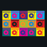 Pôster Records Pop Art<br><div class="desc">Records Pop Art. Se Records é seu hobby,  ocupação ou obsessão,  mostre-o com excelente Records t-shirts,  canecas,  adesivos e muito mais. Eles também são presentes de excelente para outros fãs da Records!</div>