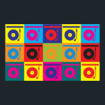 Pôster Records Pop Art<br><div class="desc">Records Pop Art. Se Records é seu hobby,  ocupação ou obsessão,  mostre-o com excelente Records t-shirts,  canecas,  adesivos e muito mais. Eles também são presentes de excelente para outros fãs da Records!</div>