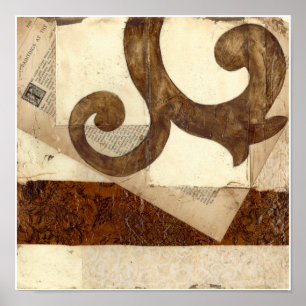 Pôster Recorte de jornal Vintage