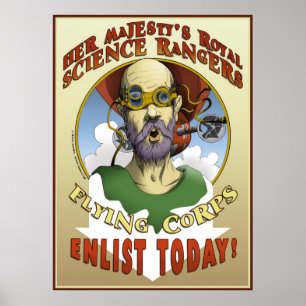 Pôster Recrutamento das guardas florestais da ciência