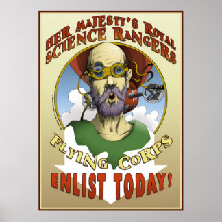 Pôster Recrutamento de Rangers Científicos