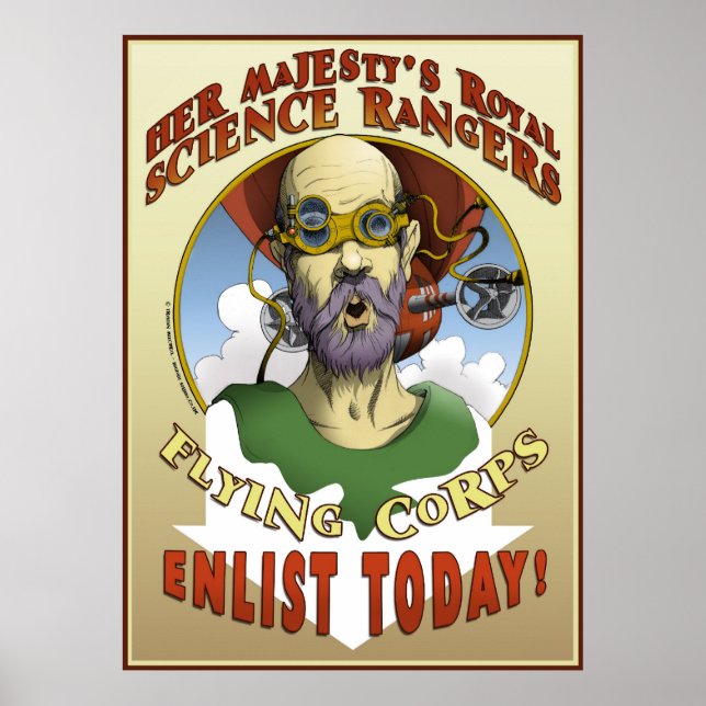 Pôster Recrutamento de Rangers Científicos (Frente)