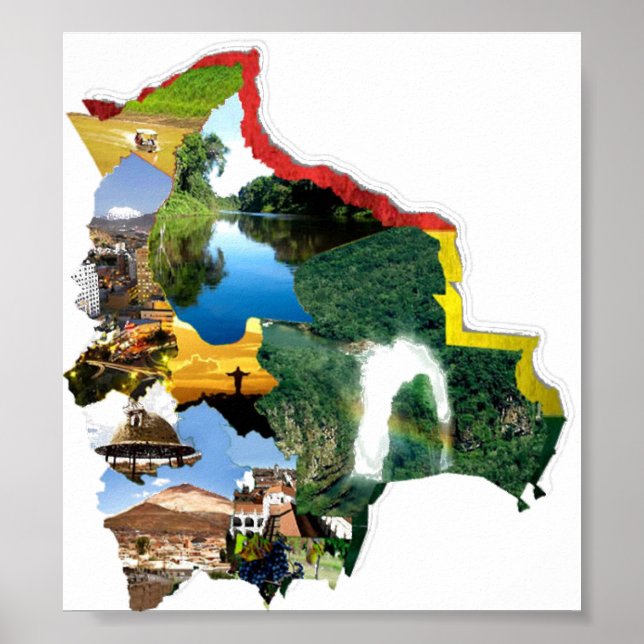 Poster recuerdo da Bolívia (Frente)