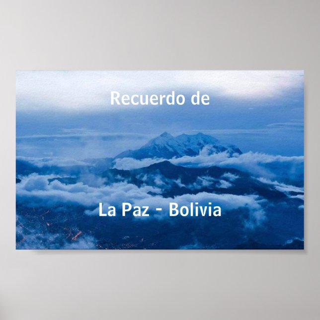 Poster recuerdo de La Paz (Frente)