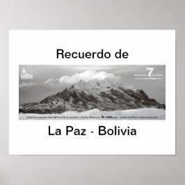 Poster recuerdo de Las Paz