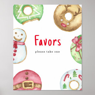 Poster Recuerdos de chuvinha de Natal para baby shower, p