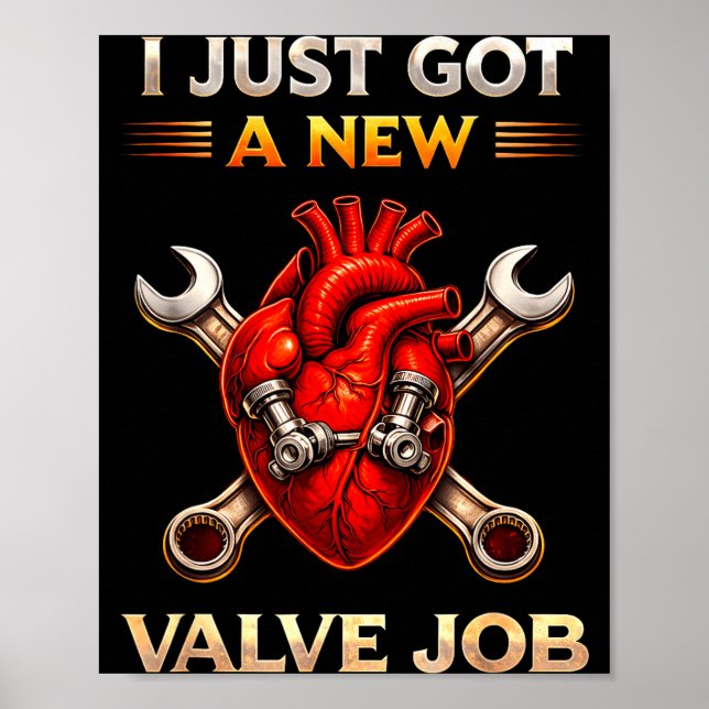Poster Recuperação de Cirurgia Cardíaca com Nova Válvula (Frente)
