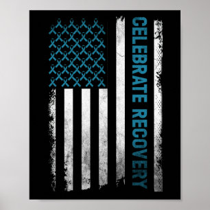 Poster Recuperação do Vício de Álcool Drogado Celebra Rec