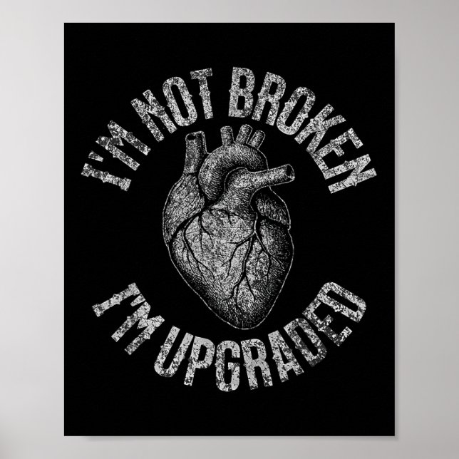Poster Recuperação engraçada de cirurgia de bypass de cor (Frente)
