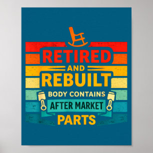 Poster Recuperação Ortopédica Engraçada Fofa Aposentada R
